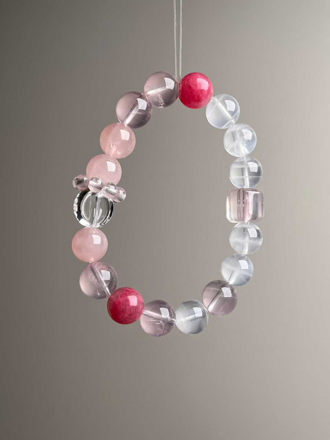 atural Rose Quartz & Clear Quartz Beads Mix – 11mm