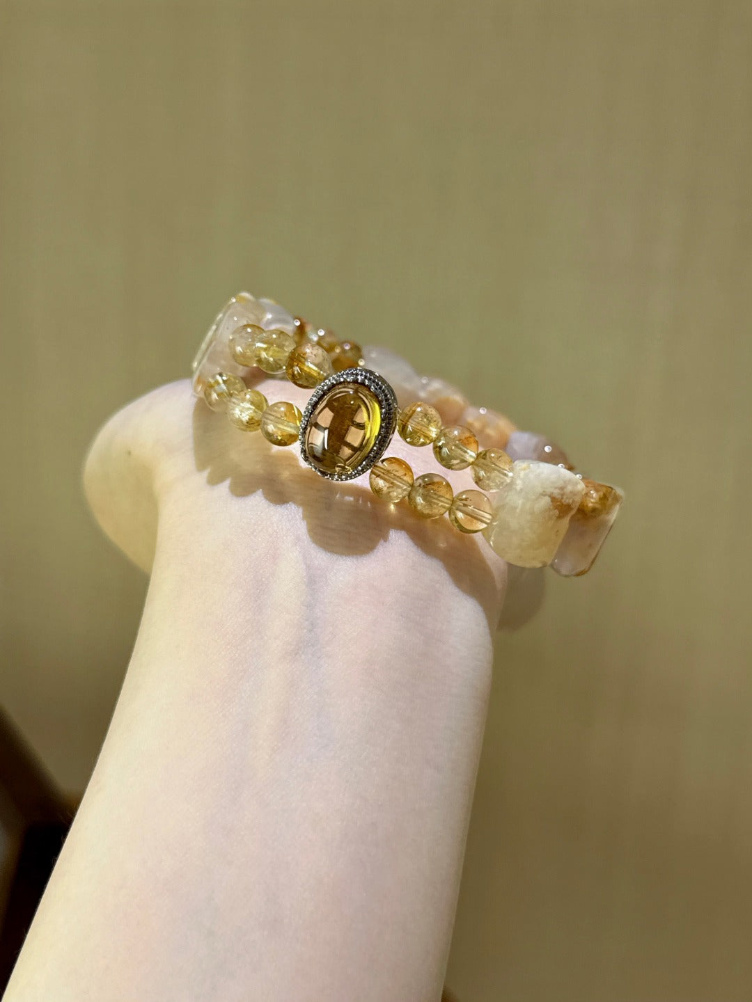 Cherry Blossom Agate Magic Box Bracelet