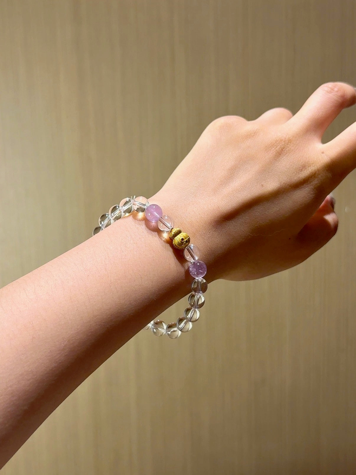 Clear Quartz &amp; Amethyst Bracelet