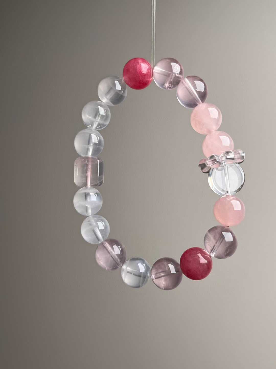 atural Rose Quartz & Clear Quartz Beads Mix – 11mm