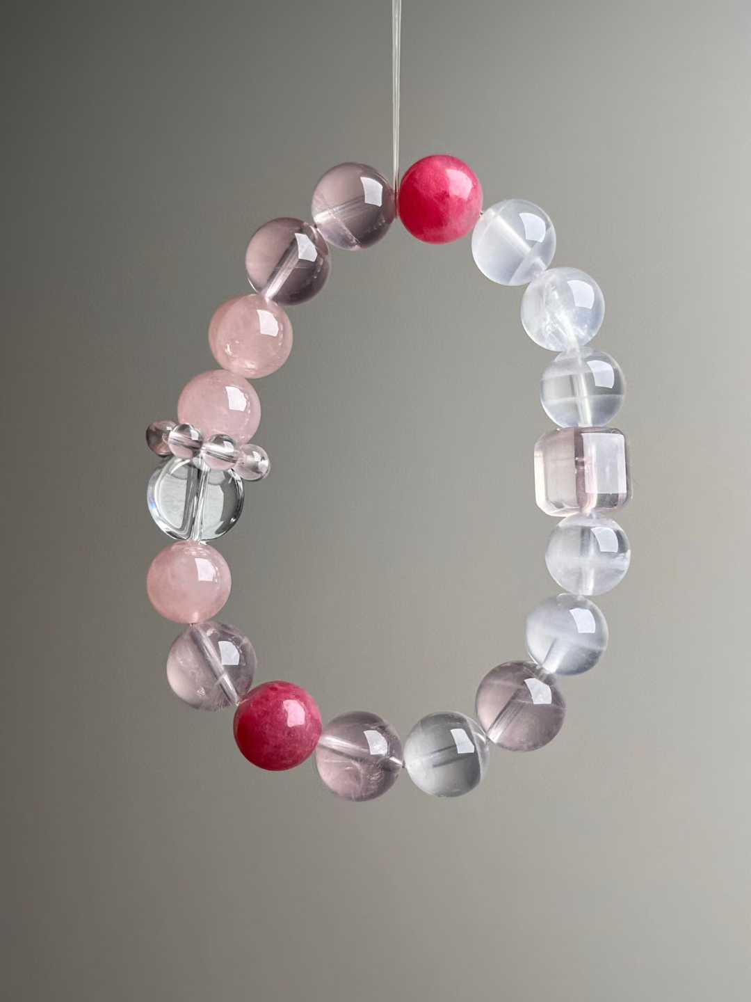 atural Rose Quartz & Clear Quartz Beads Mix – 11mm