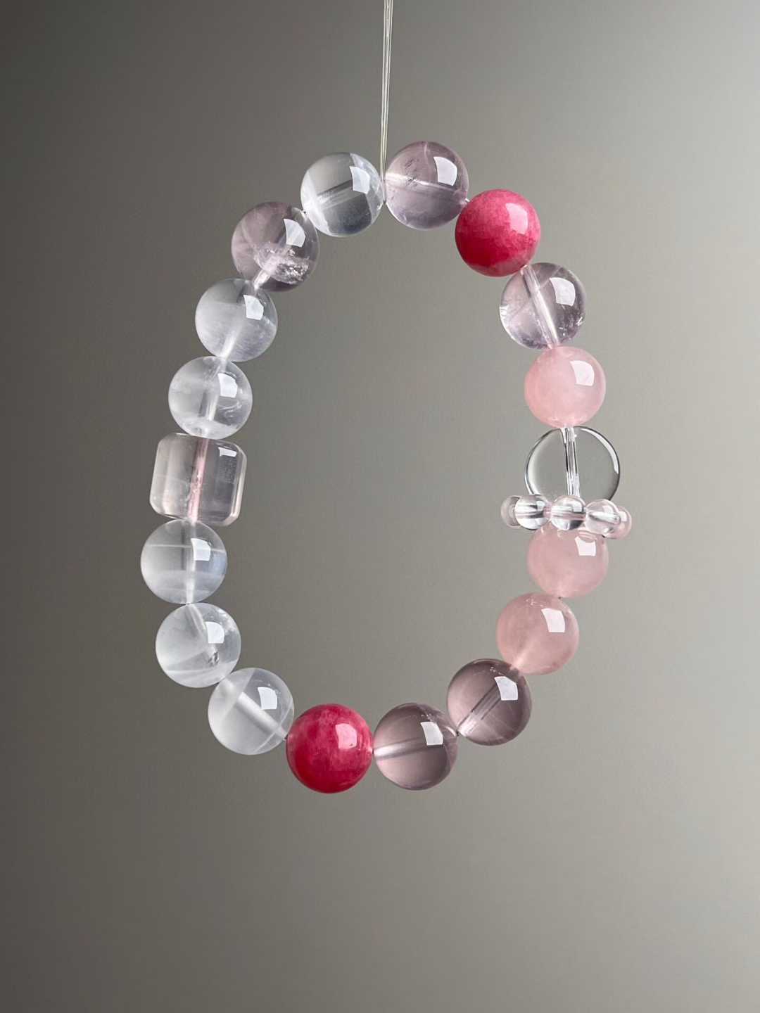 atural Rose Quartz & Clear Quartz Beads Mix – 11mm