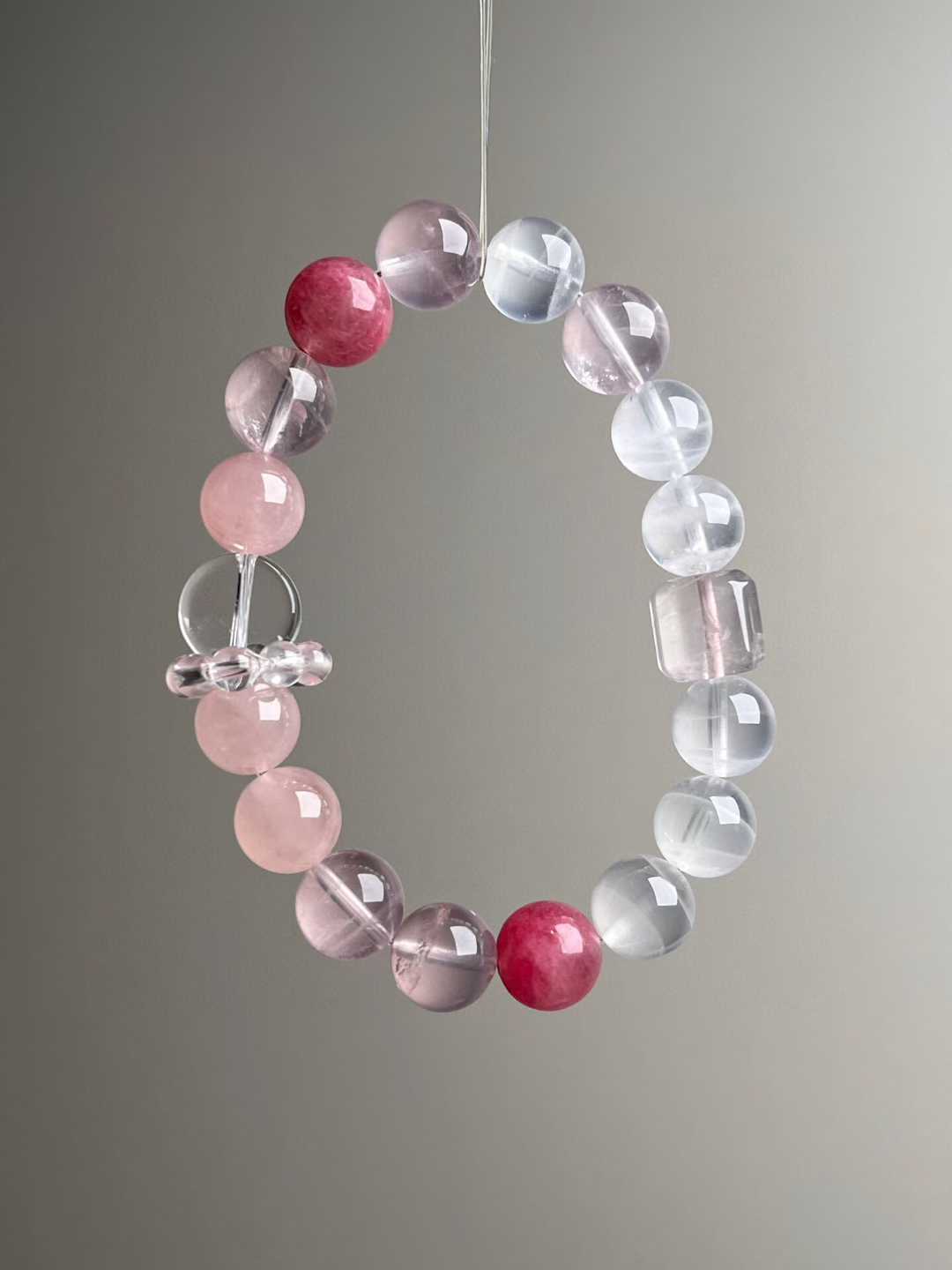 atural Rose Quartz & Clear Quartz Beads Mix – 11mm
